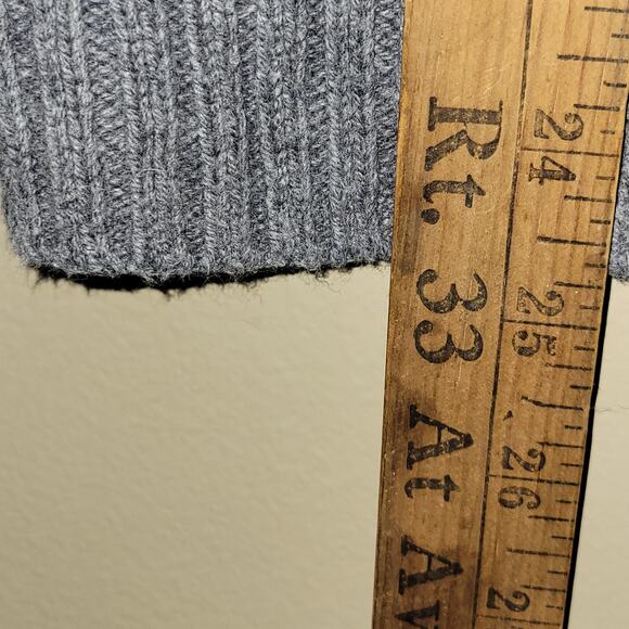 Old Navy Woman's M Gray Waffle Weave Sweater Long Sleeve Tunic Length - Picture 4 of 9